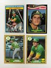 **The Bash Brothers** Mark McGwire & Jose Canseco ~ (4) Card Lot ~ 1987 Rookie