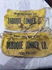 Dubuque Lumber Co Cloth Nail Apron “The Tully’s” “Where the Builders Buy”