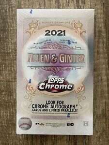 2021 Topps Allen & Ginter Chrome Hobby Box Factory Sealed Baseball MLB