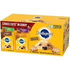 PEDIGREE ✨Choice Cuts in Gravy Adult Soft Wet Meaty Dog Food Variety Pack (24)