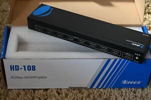 REI  HD-108 hdmi splitter 10.2Gbs 1 x 8 HDMI splitter