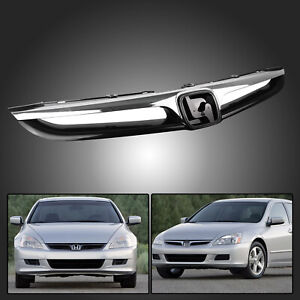 Kspeed Front Bumper Grille For Honda Accord 4DR 2006-2007 Grill W/Chrome Molding (For: 2007 Honda Accord)