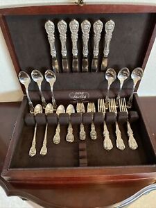 MINT REAL DINNER SET REED & BARTON FRANCIS I STERLING SILVER 36PC FOR6 FLATWARE