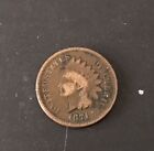 1871 Indian Head Cent - US Semi-Key 1c Penny Coin - Circulated, Great Eye Appeal