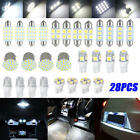 28Pcs Car Interior LED Light For Dome Map License Plate Lamp Bulbs Accessories (For: Volkswagen Lupo)