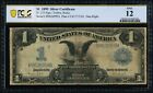 1899 $1 One Dollar Black Eagle Silver Certificate Note Fr#233 PCGS F 12