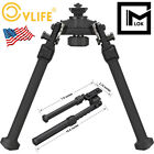 7.6-10.8 Inches Tactical Rifle Bipod 360° Swivel Pan Compatible with mlok System