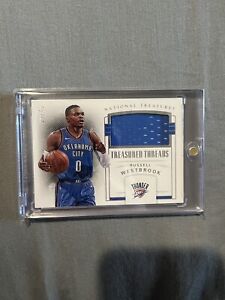 New Listing2017-18 Panini National Treasured Threads Russell Westbrook 29/49 FHOF
