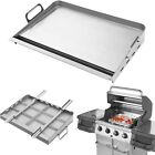 Flat Top Grill, Griddle for Gas Grill Large (For 6-8 people), Silver