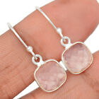 Natural Rose Quartz - Madagascar 925 Sterling Silver Earrings SY5 CE28423