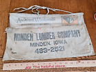 Vintage Minden Lumber Co Nail Apron Minden Iowa