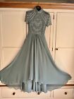 New!! ASOS Green Embellished Maxi Prom Dress With A Fishtail Skirt Size 6 XS NWT
