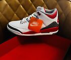 New Nike Air Jordan 3 Retro Fire Red Sneakers Shoes Size 11 Men's DN3707-160