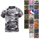 Camo T-Shirt Tactical Tee Short Sleeve Military Army Camouflage Uniform Fashion