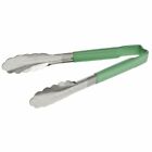 Vollrath Jacob's Pride Tong with Green Kool-Touch Handle Stainless Steel