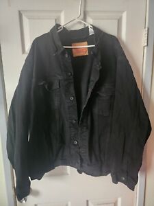 Levis Jacket Denim Color Black 4XL