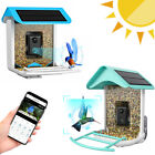 1080P HD Video Bird House Smart Bird Feeder with Camera with Solar Panels