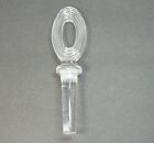 Towle Austria Lead Crystal Bottle Stopper Ribbed Oval Design