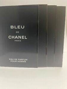 4x Chanel Bleu de Chanel Eau de Parfum Pour Homme1.5ml/.05oz ea Sample Size