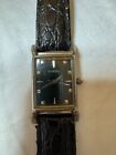 Fossil women's black leather band dress watch.Tm-7297