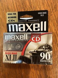 Maxell XLII 90 High Bias Blank Audio Cassette Tape Single Pack