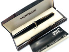 MONTBLANC 14K Gold 585 221 Piston Fountain Pen Black EF Box & Paper
