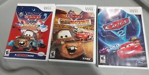 Cars : Toon Mater's Tall Tales, Mater-National & Cars 2 (Nintendo Wii) Lot Of 3