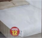 QUEEN SIZE WHITE MATTRESS COVER WATERPROOF EASY-CLEAN VINYL BED BUG PROTECTOR