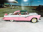 1955 Ford Fairlane Crown Victoria Pink / White  1/18 Diecast  Road Legends