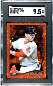 2014 Topps Update Mookie Betts Red Hot Foil SP Rookie RC #US-26 SGC 9.5 MINT+