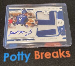 New Listing2021 Panini National Treasures RPA Zach McKinstry /99 RC AUTO PATCH - DODGERS