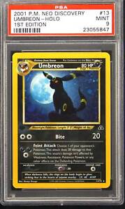 PSA 9 MINT Umbreon Neo Discovery 1st Edition Holo Pokemon Card 13/75