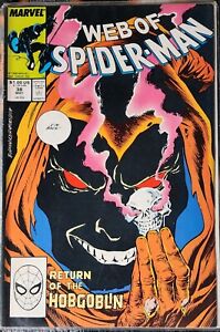 Web of Spider-Man #38 Newsstand (Marvel Comics, 1988) Hobgoblin