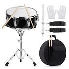14 inch Snare Drum Set with Gig Bag, a pair Sticks,drum Stand and Drum Keys,a pa