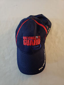 FLW Fishing National Guard hat - Strap Back  vtg mesh blue hook NEW USA FLAG