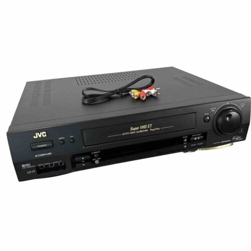 JVC SVHS Super VHS ET Model HR-S3500U Video Cassette Recorder W/ Cables  Tested