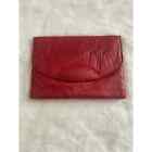 Vintage Genuine Eel Skin Leather Burgundy Clutch Bag