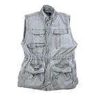 Vintage 90s Orvis Tan Full Zip Multi Pocket Fishing Vest Size XXL
