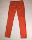 CAbi 747 Lobster Coral Skinny Jeans Women's Stretch Casual Comfort Size 0