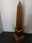 Vintage Mid Century Brass Obelisk Made In ITALY 1970'S