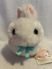 NEW WITH TAG White 6” Usa Dama Chan Bunny Rabbit Plush Amuse Authentic Official