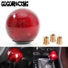 Real Carbon Fiber Red Ball Shape Manual MT Gear Shift Shifter Knob Universal Car (For: More than one vehicle)