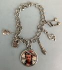 ONE DIRECTION HARRY STYLES & MUSICAL INSTRUMENTS CHARM BRACELET
