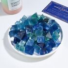 Natural Blue Fluorite Octahedron Crystal Crafts Fluorite Gem Specimen Home Decor
