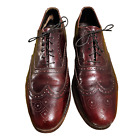 Vintage Florsheim Mens Dress Shoes Royal Imperial Size 12D Wingtips Burgundy