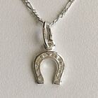 925 STERLING SILVER HORSESHOE NECKLACE 18