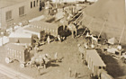 1936 Lot/2 Real Photos Snap Shots PT Barnum & Baily Circus Tents Elephant Wagons