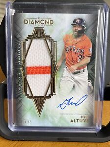 2021 Topps Diamond Icons Jose Altuve Jumbo Patch Auto Autograph #/25 Astros