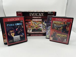 Evercade Premium Pack - w/ 5 game Carts + A Few Extras! Please Read Description!