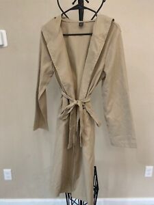 SHEIN Trench coat With Hood Lightweight Trench Jacket Dual Pocket Belted Coat